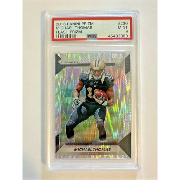 Michael Thomas RC 2016 Panini Prizm Flash Prizm #230 Rookie PSA 9 Mint Saints - Picture 1 of 2